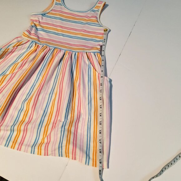 Cat & Jack Girls Striped Sleeveless Dress S 6/7 Convenient pockets for storage - Picture 6 of 6